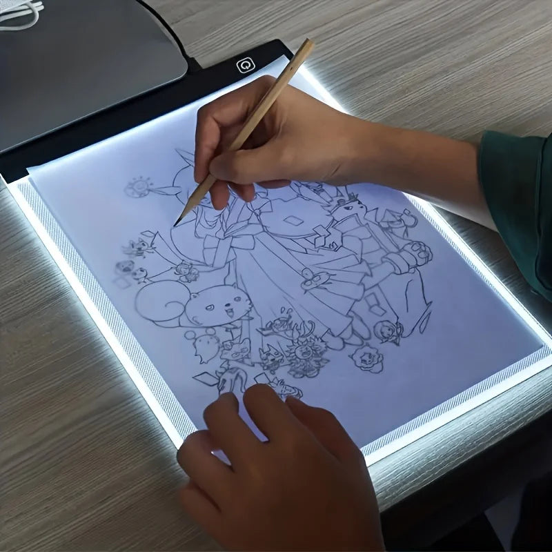 A5 3 Levels Dimmable LED Drawing Copy Board Toys  Creative Drawing Educational Toys, Halloween，Thanksgiving And Christmas Gift