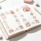 500PCS Pusheen Style Cartoon Cat Roll Stickers Waterproof Graffiti Scrapbooking Notebook Phone Cute Decoration Decals Toys