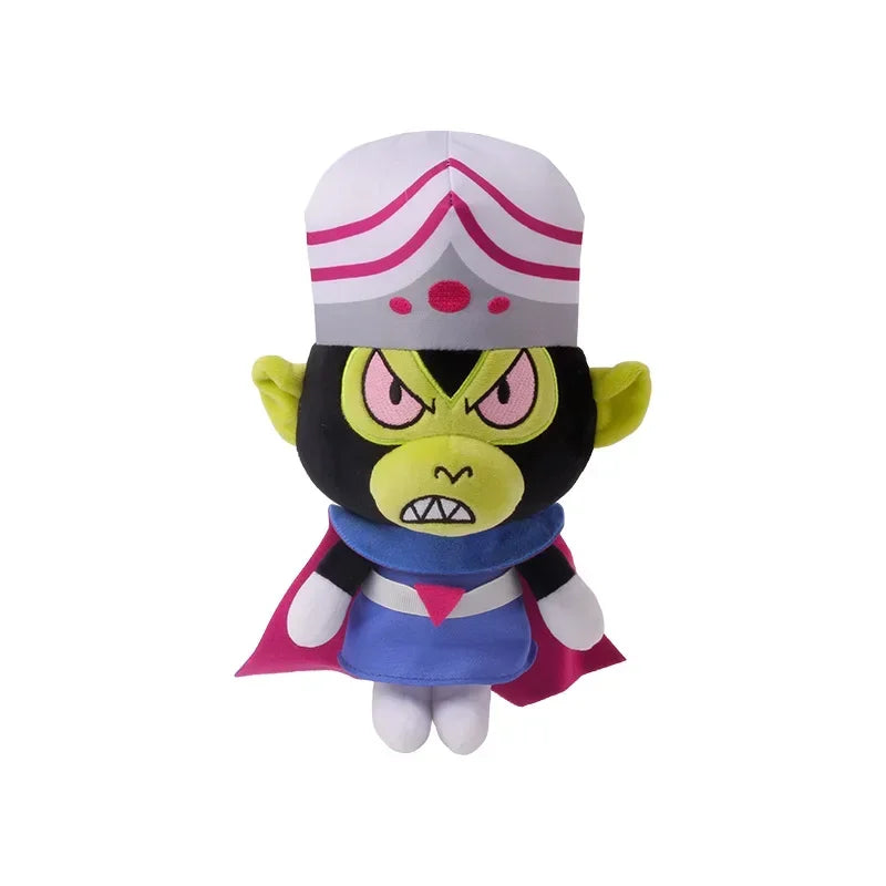 New 25cm Soft and Cuddly Stuffed Dolls of The Powerpuff Girls Movie Villains Princess Morbucks and Mojo Jojo