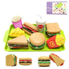 Children Hamburger Pretend Play Kitchen Toy Set – Sandwich & Fries