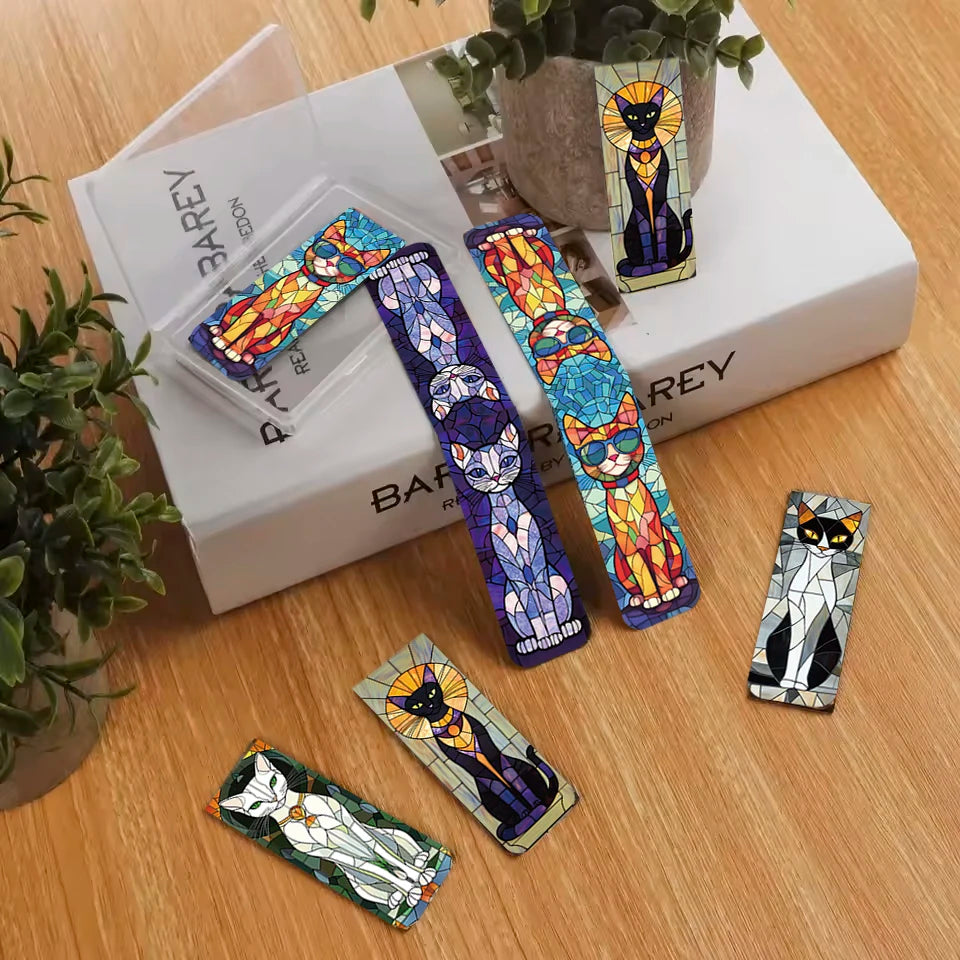 5pcs Simple And Fun Cat Paw Magnetic Bookmarks Reading Items Page Holder Stationery Office Supplies Book For Pages Books Readers