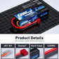 1/2pcs Zeee 2S 5200mAh Lipo Battery 80C With T/XT60/EC5/EC3 Plug RC Battery for RC Cars Truck Truggy Buggy Racing Hobby Parts