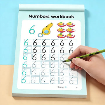 48-Page Children's Dot Matrix Writing Practice Book, Numbers 0-100 Tracing Book, Kindergarten Pen Control Writing Practice Book, Home and School Learning Workbook, Early Education Math