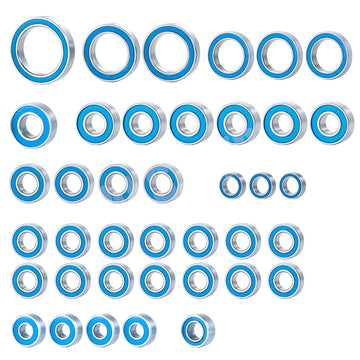 AXSPEED 39Pcs Wheel Hub Axle Blue Sealed Bearing Kit for TRX-4 TRX4 Bronco 1/10 RC Crawler Car Parts Accessories