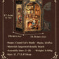 CUTEBEE DIY Book Nook Kit Miniature Dollhouse with Light Wooden Bookshelf Insert Retro Booknook Decor for Gifts Bookshop Series