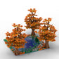 LEQUMOC Creative Maple and Lake Forest Tree Rivers Natural Scenery Ideas MOC Building Blocks Bricks Toys for  Gifts Toy