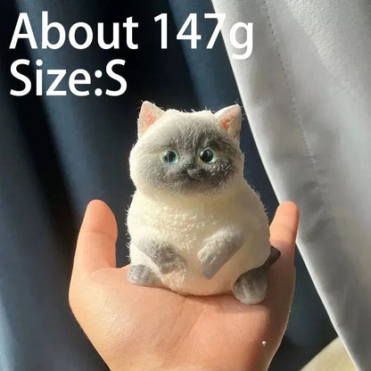 Kawaii Lucky Cat Siamese Cat Soft Slow Rising Squeeze Stress Relief Sensory Fidget Toy Plush Desktop Ornamen Anxiety Relief Toy