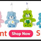 Care Bears Sitting Plush Keychain 12cm Cute Bag Pendant Kawaii Stuffed Toy Car Charm Squishy Soft Doll Decor Ideal Holiday Gift