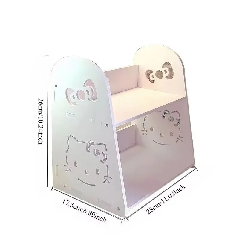 Kawaii HelloKitty cartoon peripheral home desktop storage rack, shelf, tidy desktop storage, essential household items