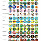 80 Patterns Illuminated Projection Led Flashlight Baby Puzzle Teaching Cognition Early Knowledge Animal Pattern Bedtime Story