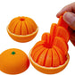 3D Printed Twisty Fidget Citrus with Smooth Rotation Realistic Orange  with Sliding Slices Desk Ornament Deformation Ball