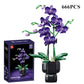 Creative Orchid Cymbidium Eternal Flowers Potted Plant Building Blocks Simulation Phalaenopsis DIY Bricks Toys Valentine's Gift