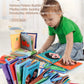 Soft Baby Books Toys Montessori 3D Touch Feel High Contrast Cloth Book Sensory Early Learning Games for Kids Educational Toys