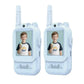 2PCS  Video Walkie Talkies for Kids Rechargeable Toddler Toys  for Indoor Camping Travel  Birthday Gfits for Kids Ages 3-12