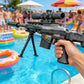 Full Auto Electric Water Gun Toy with Flashing Light Rapid-Fire Motorized Blaster for Summer Outdoor Fun & Kids Play Game