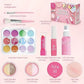 Children's Makeup Toy Set Simulated Beauty Makeup Box Set No Smearing No Liquid 10 Piece Non-toxic Set (Non Real Makeup)