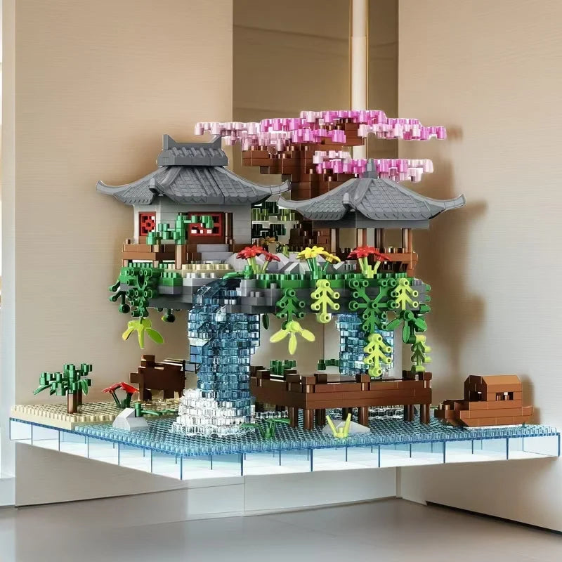 1680 Pieces, Taohuatan Building Block Toys, Creative Handmade Building Block Toys Assembly, Abs Material, Mixed Color Building B