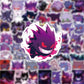 50PCS Pokemon Gengar Stickers DIY Skateboard Phone Laptop Motorcycle Waterproof PVC Kids Toy Decals