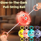 Rotating Flash Flying Ball Toy Rotating Cable Toy LED Light Luminous Leisure Stress Relief Toy Gift Children's Reward 51mm