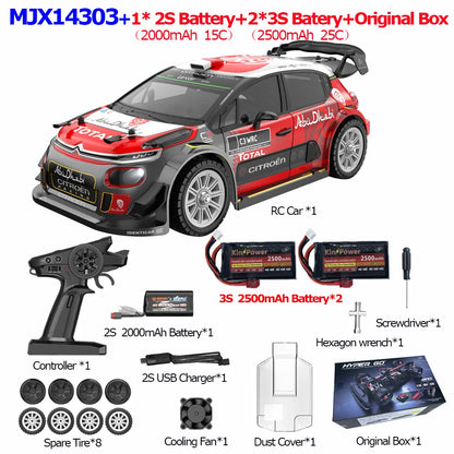 HYPER GO RC MJX 14304 14303 14302 High Speed Drift Car  With Gyroscope - Electric Toy for Kids Volkswagen Racing Gift