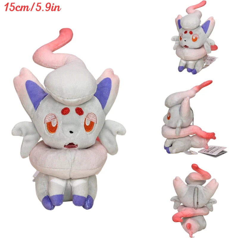 Pokemon Eevee Umbreon Sylveon Espeon Vaporeon Plush Toys Keychain Gengar Duskull Haunter Flareon Stuffed Peluche Doll Gifts Kids