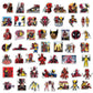50PCS The Avengers Deadpool Stickers Anime Decals DIY Notebook Phone Laptop Skateboard Bike Decoration Waterproof Men Women Toy