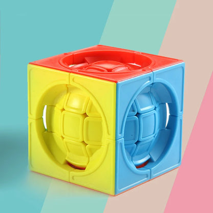 Magic Ball, Magic Cube Ball, Fun Stress Relief, Brain Boosting, Speed Game, Children's Color Blocking 3D Puzzle Toys