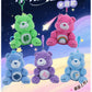Care Bears Sitting Plush Keychain 12cm Cute Bag Pendant Kawaii Stuffed Toy Car Charm Squishy Soft Doll Decor Ideal Holiday Gift