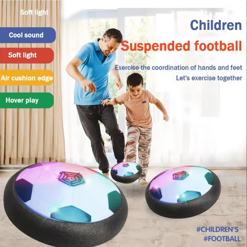 Suspension Football,Air Floating Soccer Ball with Glowing Lights,Birthday Gift for Adults,Family Fun,Interactive Sports