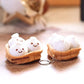 Steamed Bun Plush Keychain Cute Xiaolongbao Plush Toy Doll Bag Charm Keyring Mini Plushie Food Plush Doll Gift for Kids
