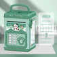 New ATM Machine Safe Box Money Bank ATM Music Coin Box Cartoon Bank With Face Unlock kids toy