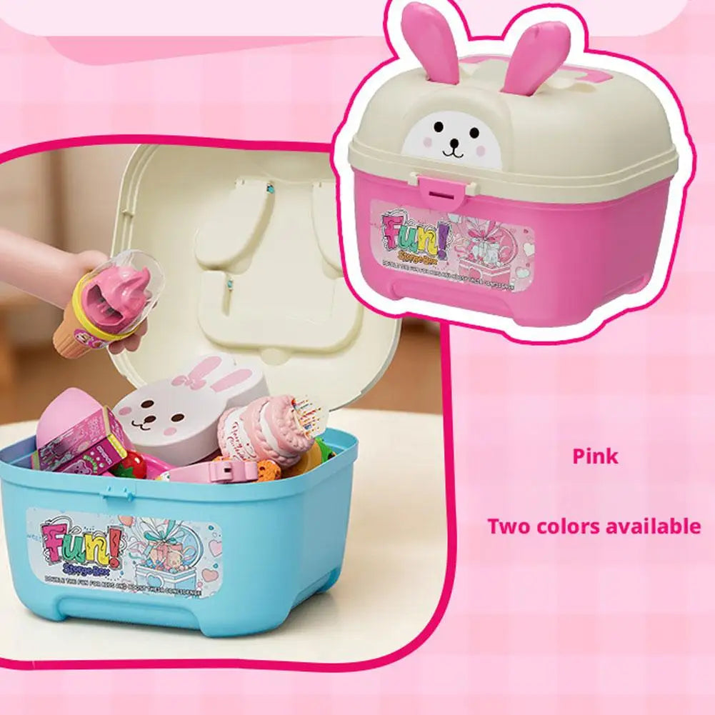 New 8PCS/Set Simulation Food Feeding Toys with Storage Box - Sweet Rice Ball Pudding Feeding Toy Kids Role Play Early Education