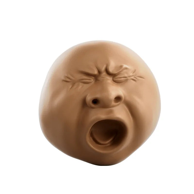Novelty Gifts Funny Yawning Face Tea Pet Relax Squeeze Nose Water Spray Fidget Anxiety Stress Relief Toys For Kids Adults