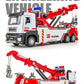 1:32 Alloy Engineering Car Model Metal Diecasts Toys Alloy Vehicles Car Double Hook Wrecker Trucks Toy Birthday Gifts For Boy