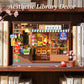 Rolife Nostalgic Corner Shop DIY Book Nook Kit with Sliding Door Wooden Dollhouse 3D Puzzle with LED Light for Bookshelf Decor