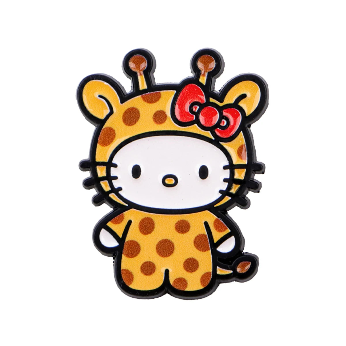 Kawaii Giraffe Enamel Pins Lotus Brooches Badges for Backpacks Jackets Hats Retro Collection Gifts Cosplay Accessories