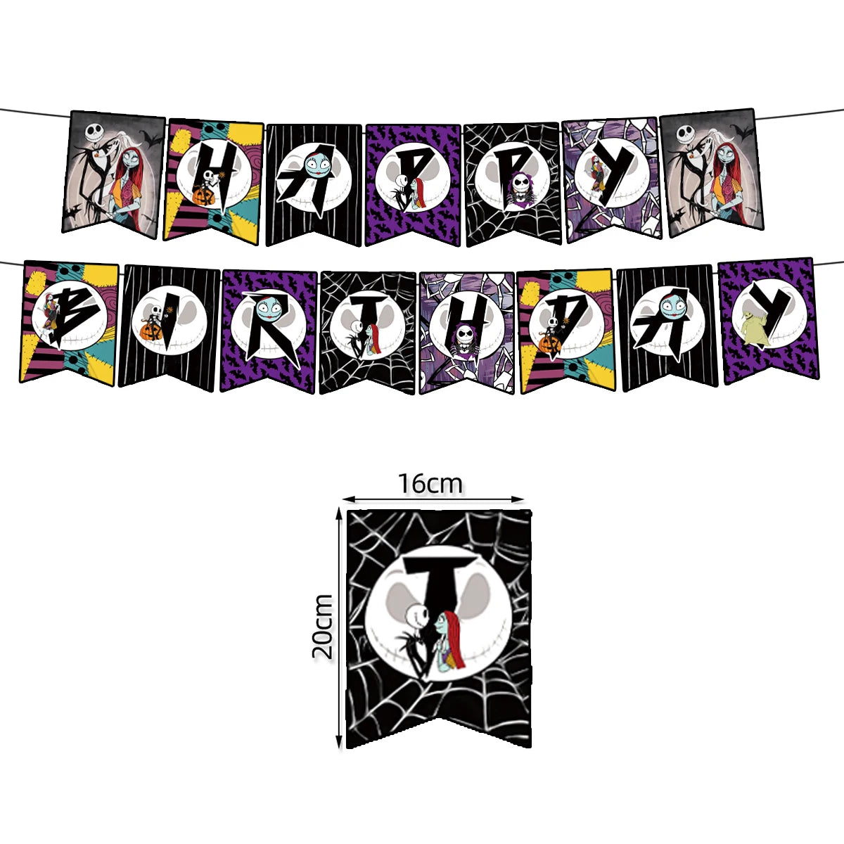 The Halloween Nightmare Before Christmas Birthday Party Decorative Paper Tableware Background Balloon Baby Shower Kids Gift