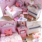 Kitten Mini Doll House 3D Puzzle Assembly Model Building Kit Creative Room Bedroom Decoration With Furniture Wooden Crafts Gifts