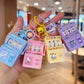 Palm Mini  Lottery Machine Fruit Machine Keychain Pendant Cartoon Rocking Fun Puzzle Gift For Friends