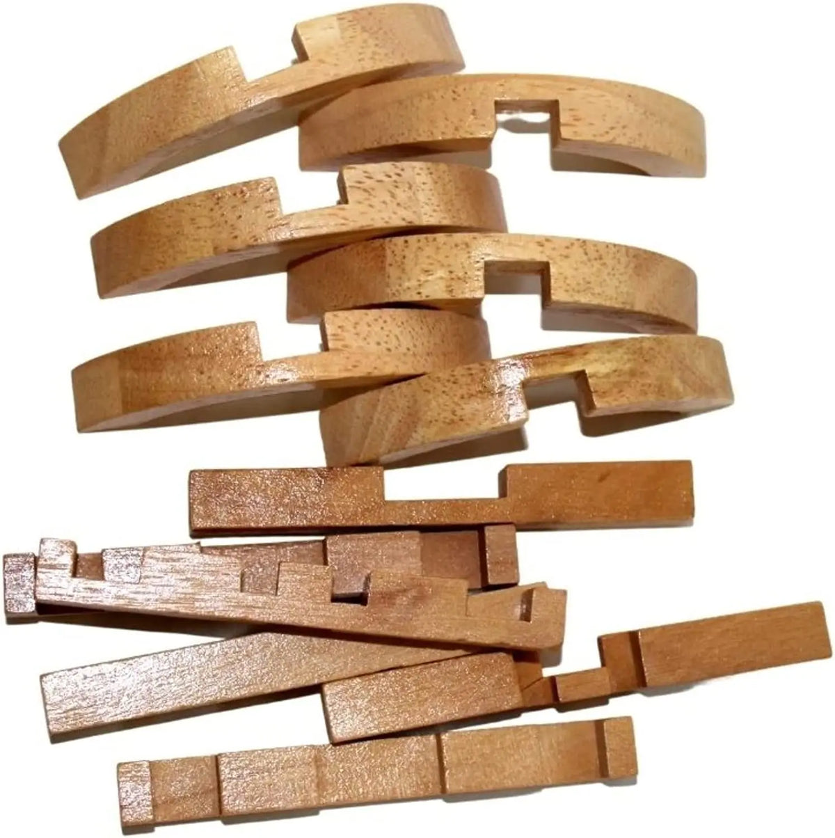 Wooden Kongming Luban Lock,3D Brain Teaser Puzzle,Office Decompression Puzzle for Adult, Intelligence Gift for Kids (Ball))