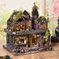 Magic Castle 3D DIY Wooden Book Nook Kit Handmade Dollhouse Model Bookend Building Puzzle Home Decor