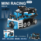 Racing Car Bus Engineering Vehicle Ambulance Pull Back Model Building Blocks Brick Toys Children Boys Birthday Gift Brick