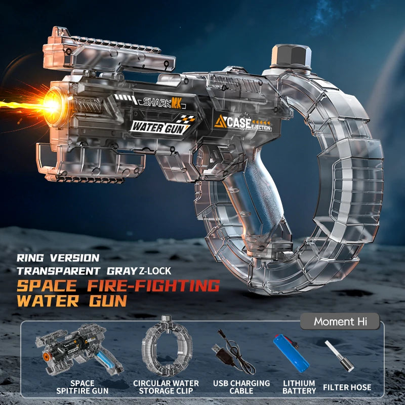 Electric Water Guns For Adults Powerful Squirt Automatic Water Suction Water Blasters Summer Outdoor Beach Toy For Boys Kid Gift