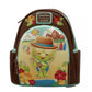 Princess Series Backpack Belle/Ariel/Snow White/Cinderella Stained Glass Portrait Mini Backpack Womens Bag Wallet