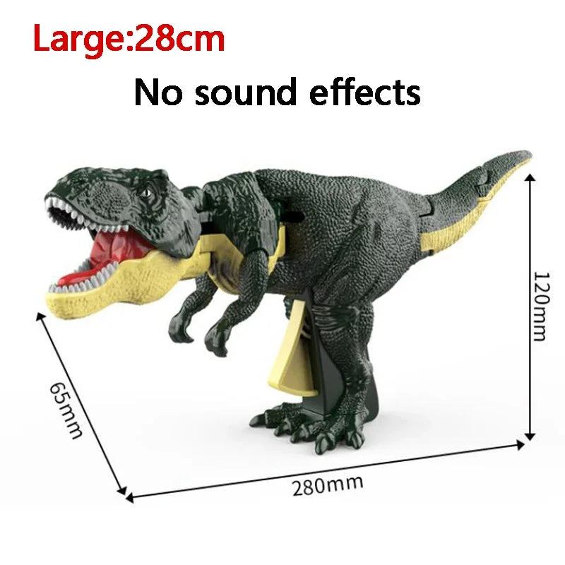 Press Bite Roaring Dinosaur Toy, Electronic T-Rex with Shaking Head & Sound Effects, Interactive Tyrannosaurus Rex Gift for Kids