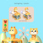 Press Gear Car Children's Toy Car Pull Back Boy Children Inertial Car Puzzle Animals Car