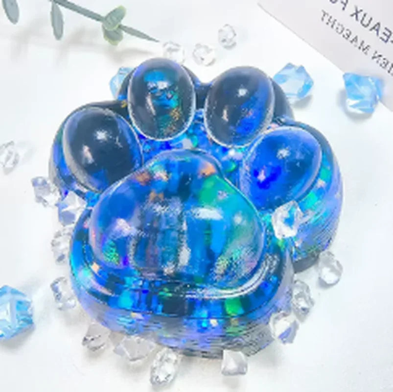 New In Stock Sparkling Aurora Cat Claw Pinch Music Crystal High Beauty Stress Relief Tool Pinch Toy Surprise Holiday Gift
