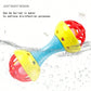 1pc random color Toddler Double-headed Hand Rattles Soothing Hand Grip Rattles Toys Baby Rattle Baby Nibbling Toys Baby Toys 0 -
