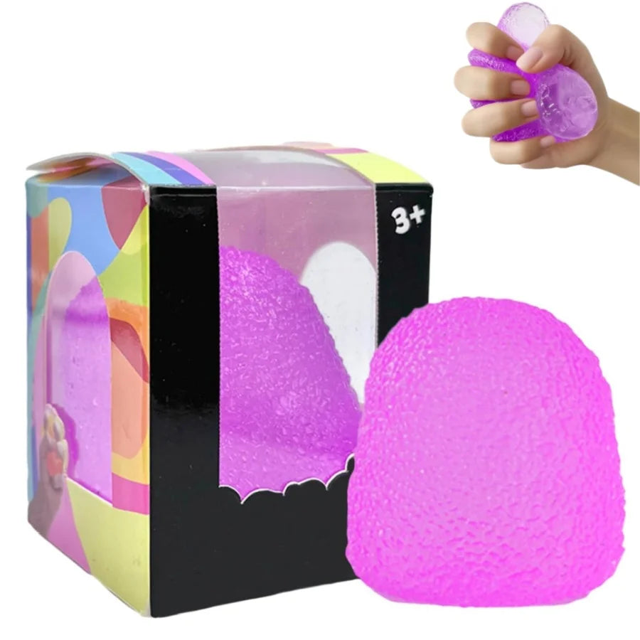 Stress Balls Fidget Toys, Slow Rising Squishies Gumdrop Stress Toys, Stress Relief and Anxiety, Textured Squeeze Toys Gift for Kids Adults Party Classroom Prize Easter Basket Stuffers, Christmas Gift