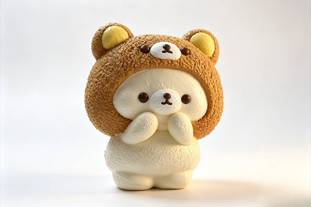 Realistic Dessert Food Rilakkuma Squishy Toy Slow Recovery Cute Cartoon Squeeze Stress Relief Fidget Sensory Decompression Gift